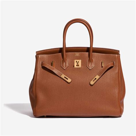 hermes birkin saks off fifth|HERMÈS Hermès Birkin 35 Bag In Gold Brown Togo Leather on .